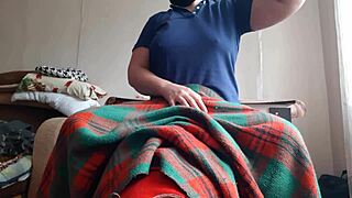 Shy Stepsister Licks Pussy Under Blanket