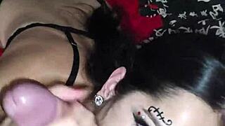 i gave wellington prado a deep blowjob on his monster cock and got my face covered in cum