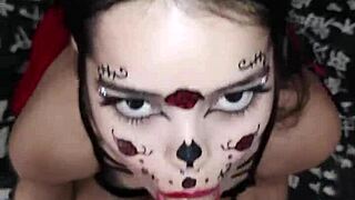 i gave wellington prado a deep blowjob on his monster cock and got my face covered in cum