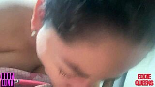 a ella le encanta chupar verga apenas se levanta y tomarse toda mi lechita de desayuno babyluna939