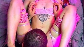 valentines day pussy licking with sunako kirishiki's skinny body