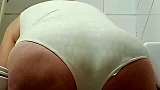 wife washing peeing showing her beautiful ass