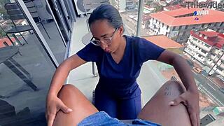 stepmom caught bending over, what’s she up to in that moment?