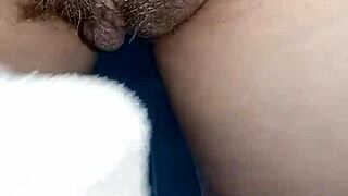 Pregnant woman flashes on toilet