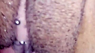 real couple juanlatino doing close up dirty sex with ass licking, pierced nipples, and pussy play in homemade video