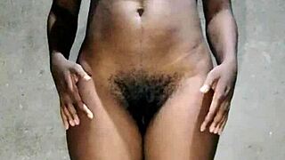 African amateur in intense performance