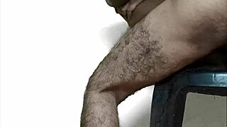 black indian maid relaxing and humming softly with a juicy treat