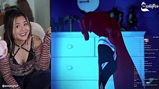 Emotional Live Reaction To Meru The Succubus - Exotiqfox Solo Masturbation