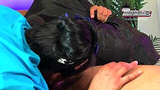 in the bedroom this massive bbc gags and deepthroats a curvy dominican bbw from the bronx during her intense casting interview