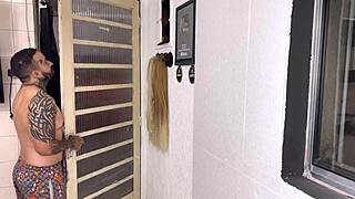 Big tits spreading wet pussy.