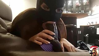 Masked brunette babe gets her ass destroyed by big dick 😩