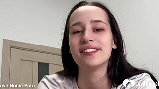 She practiced sucking my cock with handjob skills