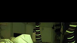 small tits exotic babe masturbates with toys in stockings and tattoos 😏