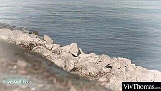 sexy brunette fucks gorgeous blonde see her lick her girlfriends shaved pussy and tight ass