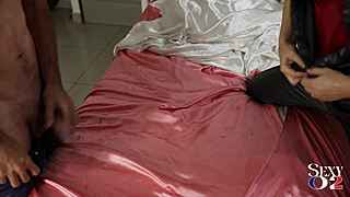 Blonde Milf In Leather And Satin Gets Spanked And Licked.