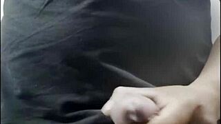 Filipina girlfriend gives handjob and shows wet pussy in POV call video from dorm 😘