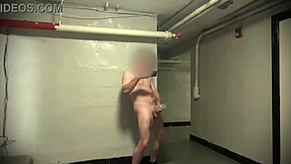 public stroking big cock almost caught moaning