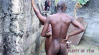 I had hot outdoor sex on a chair with my good neighbor, fucking her missionary style until she squirted.