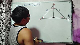 Asian student nerd in bedroom threesome!