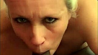 Blonde milf sucking big black cocks in this compilation, ending with facials.