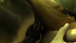 horny asian wife sucks huge cock at home