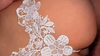 Asian beauty explores intriguing sensations with a playful accessory and creamy finish.