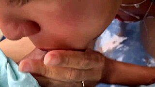 Young Wife Blows Big Cock In Pool