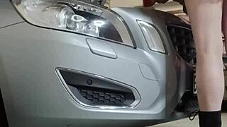 My car broke down so I paid the mechanic with tight shaved pussy sex - bellarose34