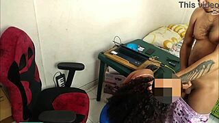 Brunette big ass gets fucked in her office