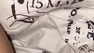 Milf pleasures her tight pussy with dolphin vibrator solo