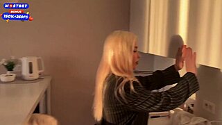 Young Busty Blonde Feels Cock In Tight Ass