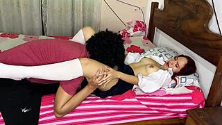 stepfather waits for his schoolgirl stepdaughter at home to fuck after classes