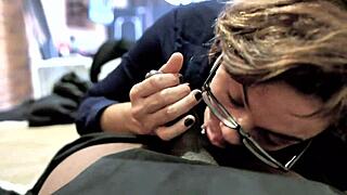 former ghetto gagger moans bent over