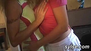 Milfs and lesbians with teens exhibit in public using toys