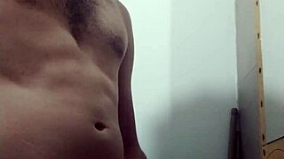 Young girl undresses slowly for big cock masturbation in bathroom 😏