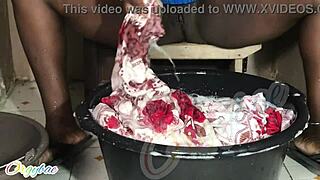 Weekend laundry as housewife 1