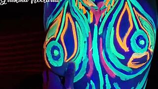 fucked wild slim girl uv-light