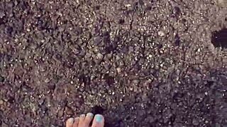 Look at these dirty calloused soles, don't you want to worship them right now?