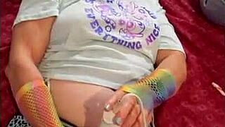 Hotwife steffi and june twenty's sensual photoshoot tease with big pussy lips