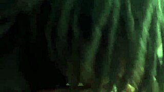 seeing double deepthroat action with cute ebony sucking big black cock