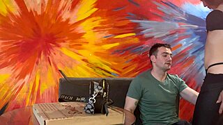 Hot Latina Fucks White Pizza Delivery Guy