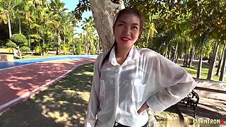 johntronx picks up innocent asian teen and creampies her