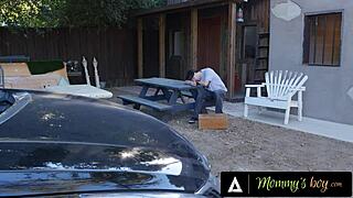 Hey, you won't believe how this stranger lets milf Dee Williams ride his huge cock for a lift home