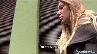 Public agent fucks hot model prospect underground intensely