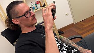 My boyfriend's friend filled my pussy with cum and he saw.