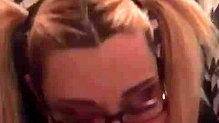 Amateur Blowjob from Breezy Breeze in Pigtails