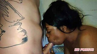 Intense Cumshot on Ebony Beauty