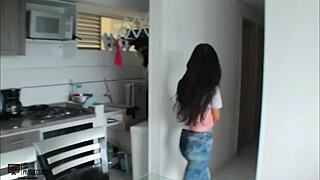 Romantic Morning Sex With Brunette Stepsister Ends In Creampie!