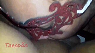 latina sucks my dick in lingerie