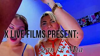 big tits brunette and slutty friends suck boyfriends dick in sex tape